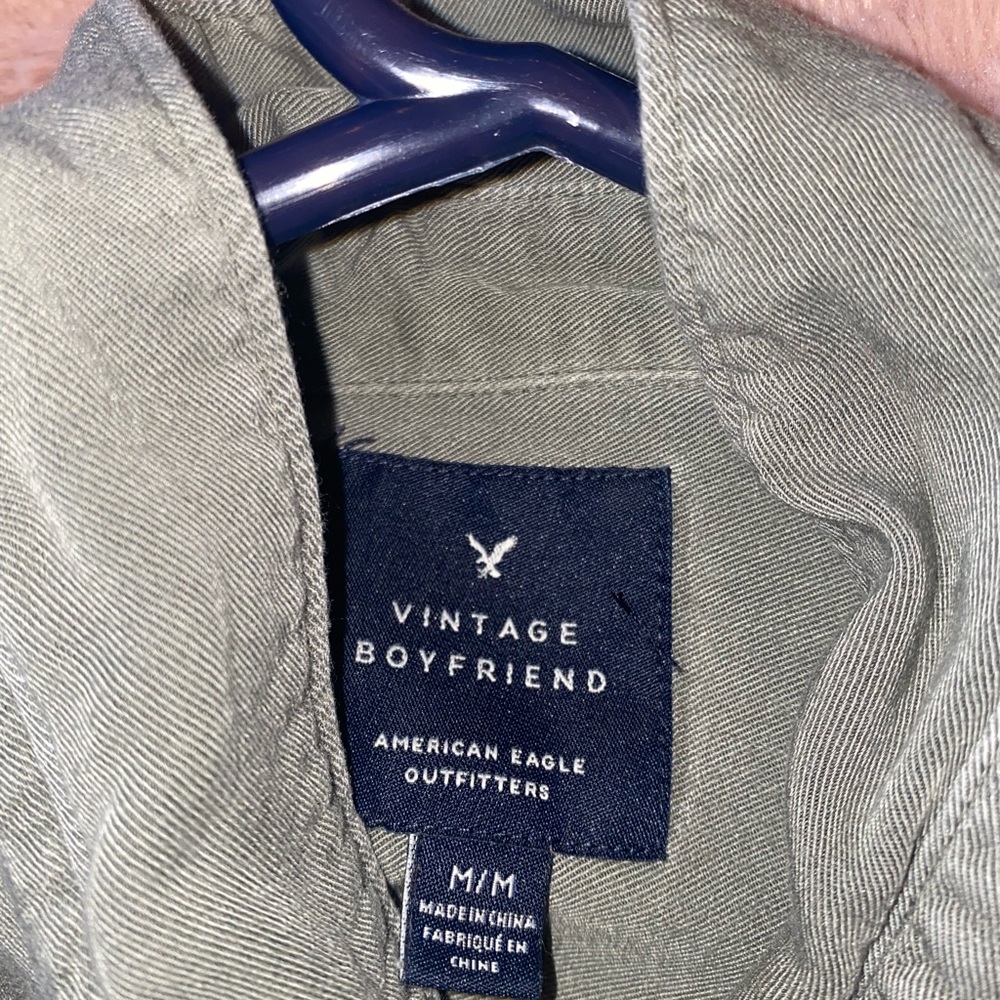 American Eagle Oversized Button Down Medium - image 2